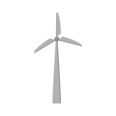 eolic turbine icon over white background vector illustration