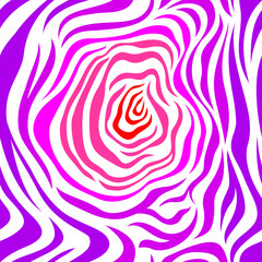 Zebra colorful strips  seamless pattern. vector illustration isolated on white background. Animal skin print texture.