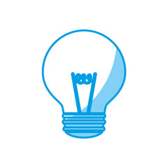 light bulb icon over white background vector illustration