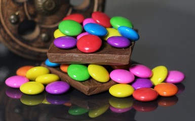 Fototapeta na wymiar Color candies - gems 