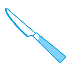 knife icon over white background vector illustration
