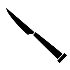 knife icon over white background vector illustration