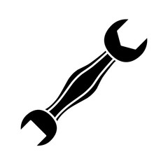 wrench icon over white background vector illustration