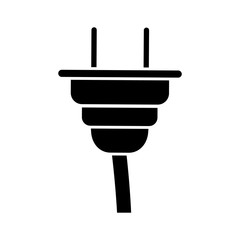 electrical plug icon over white background colorful design vector illustration