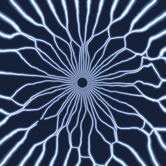 Abstract Science or Technology Background. Graphic Design. Network Illustration with Particle. 3D Grid Surface. Cyberspace Grid