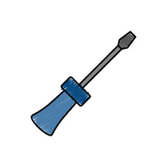 screwdriver icon over white background colorful design vector illustration