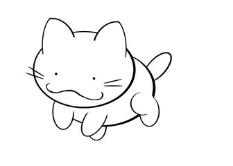 Coloring book of a cat