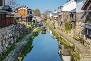 Fototapeta na wymiar 近江八幡　八幡堀の風景