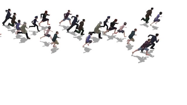 Runners 3D animation