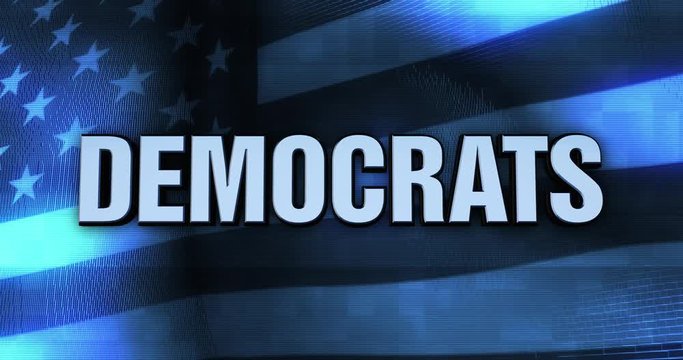 Ominous Political Statement Typography - Democrats