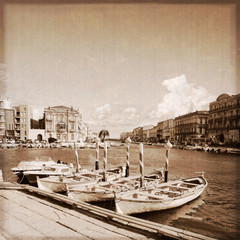 Sète - France / Cadre royal (Effet vintage)