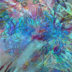 abstract exotic pattern motley  background