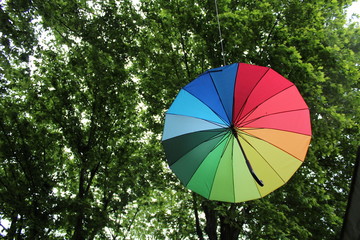 a colorful umbrella 