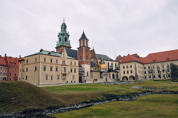Fototapeta na wymiar Wawel Palace, Krakow
