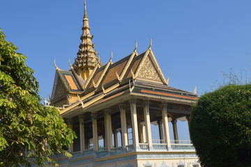 Royal king palace in Cambodia Phnom Penh