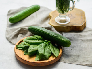 fresh green vegetables