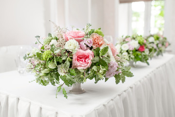 table setting, festive tables ready for guests.