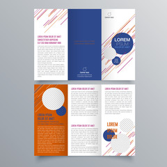 Brochure design, brochure template, creative tri-fold, trend brochure