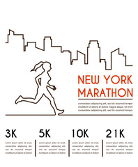 Running marathon poster design.