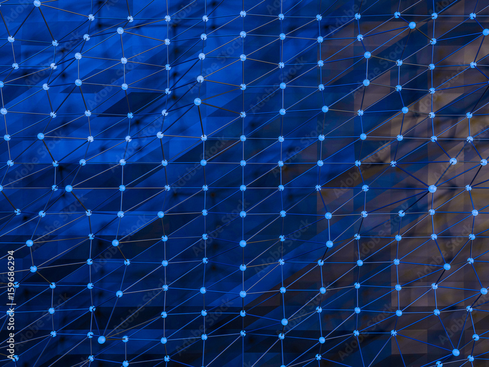 Aufkleber cube abstract background. 3d rendering