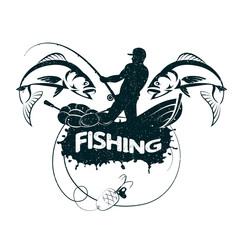 Fishing Concept Silhouette