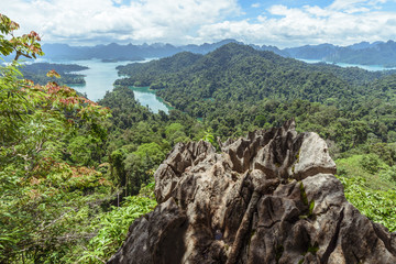 high view point Ratchaprapha dam,Thailand suratthani,travel destination