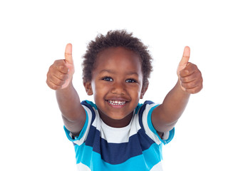 African child saying Ok