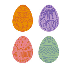 Set of Easter eggs
