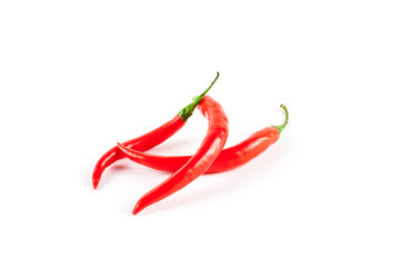 Chilli pepper isolated on white background