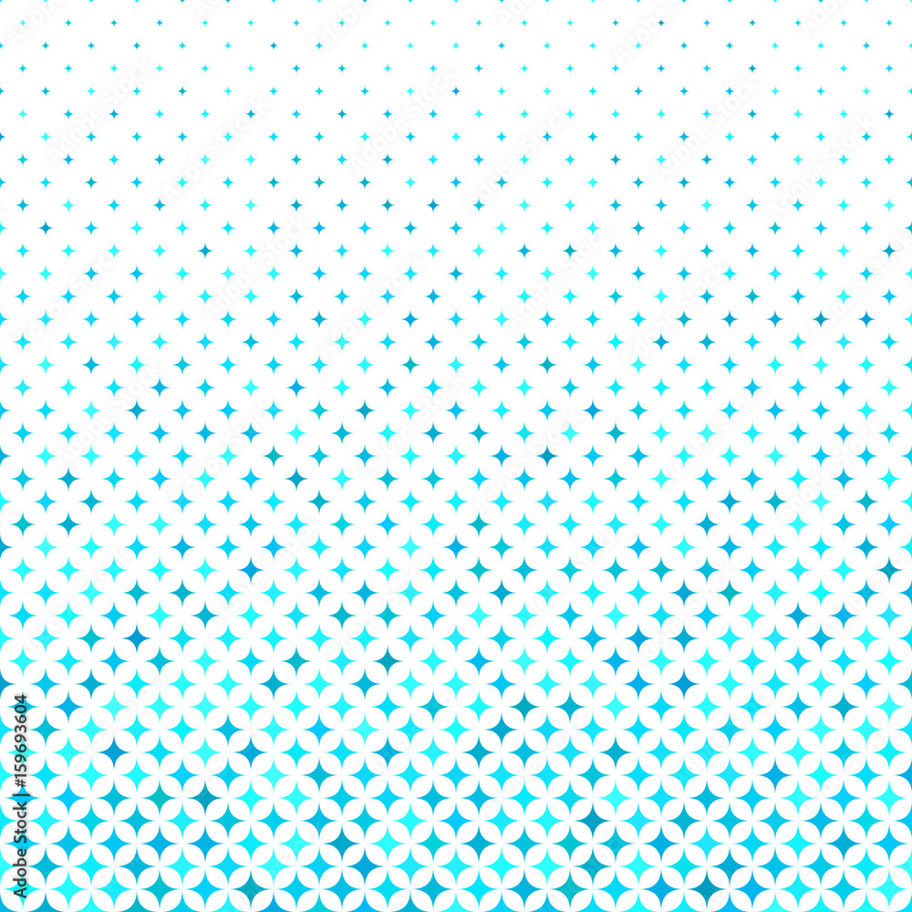 Poster cyan abstract curved star pattern background