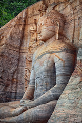 Polonnaruwa. Sri Lanka. Gal Vihara Buddhist Statue
