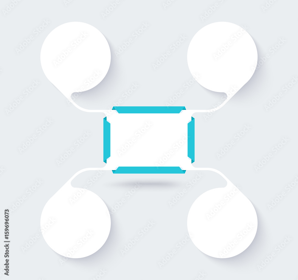 Poster infographic diagram template design simple design. include icon design. vector illustration.