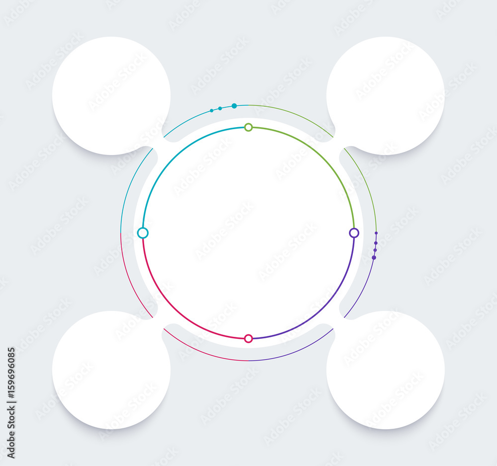 Poster infographic diagram template design simple design. include icon design. vector illustration.