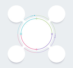 Infographic diagram template design simple design. include icon design. vector illustration.