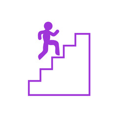 climbing stairs icon