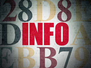 Information concept: Info on Digital Data Paper background