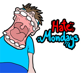 hate mondays message