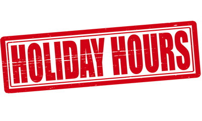 Holiday hours