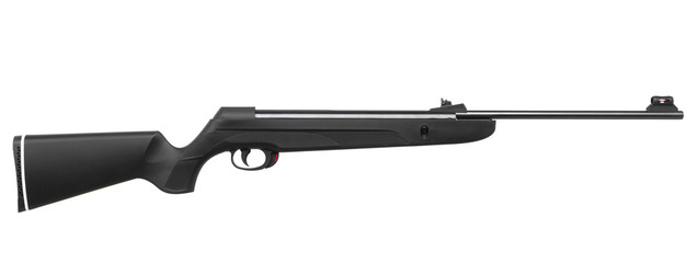 pneumatic rifle isolated on white