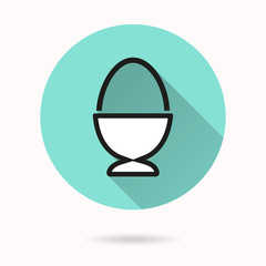 Egg vector icon.