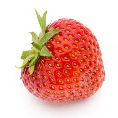 Strawberry isolated on white background. Fresh berry.
