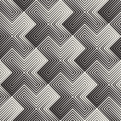 Vector seamless cross tiling pattern. Modern stylish geometric texture. Repeating mosaic abstract background