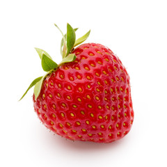 Strawberry isolated on white background. Fresh berry.