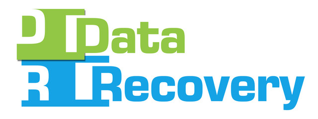 Data Recovery Green Blue Abstract Stripes 
