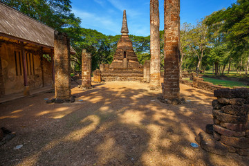Wat Nang Phaya at Si Satchanalai Historical Park, a UNESCO World Heritage Site in Thailand