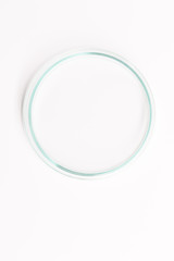 Empty petri dish for growing cultures of microorganisms , fungi and microbes. A Petri dish  (...