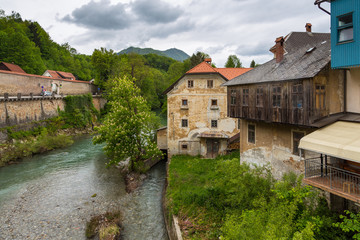 Fototapeta na wymiar Old town of Skofja Loka, Slovenia