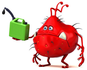 Fun germ - 3D Illustration