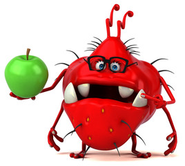 Fun germ - 3D Illustration