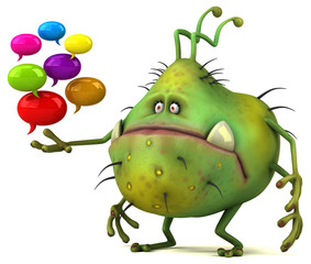 Fun germ - 3D Illustration